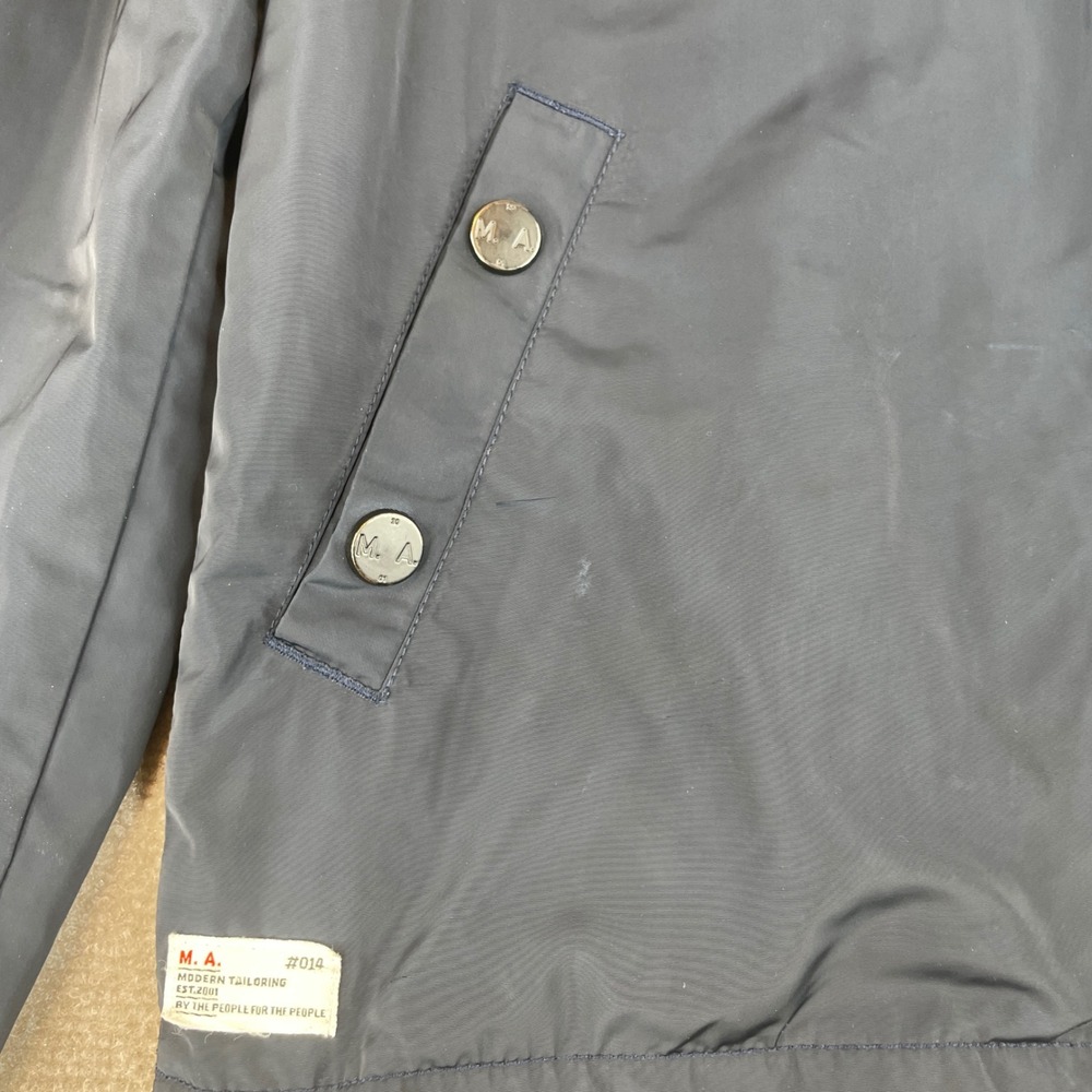 Marshall Artist Lightweight Hooded Jacket Navy Blue‎ Size Small Modern Tailoring - Picture 13 of 16